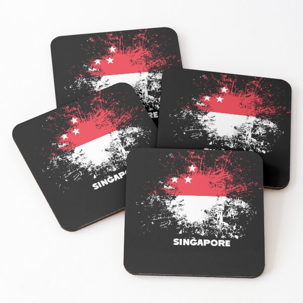 Artikelvorschau, Singapur-Aquarell, Singapur-Flagge, Singapur-Outfit entworfen und verkauft von Flag Outfit.