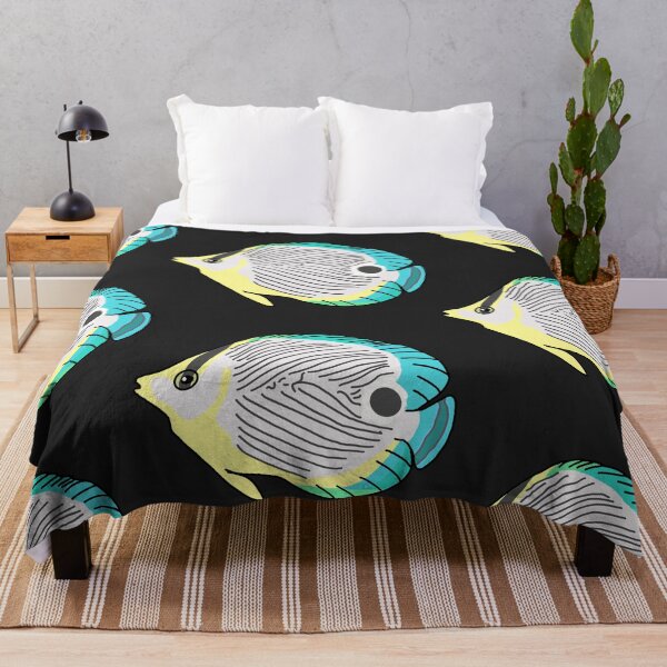 Item preview, Foureye Butterfly Fish designed and sold by Leapingdoe.