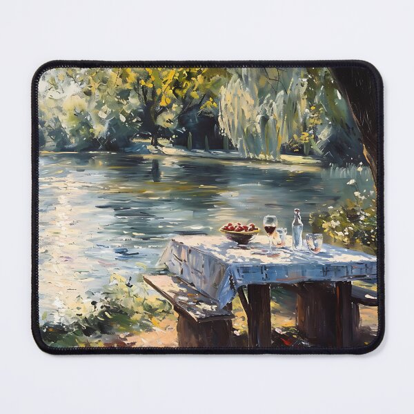 Item preview, Impressionism - Picnic by the Riverbank designed and sold by KootenayDesigns.