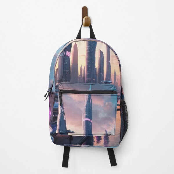 Item preview, Futuristic Cityscape at Dusk designed and sold by Trends Echo.