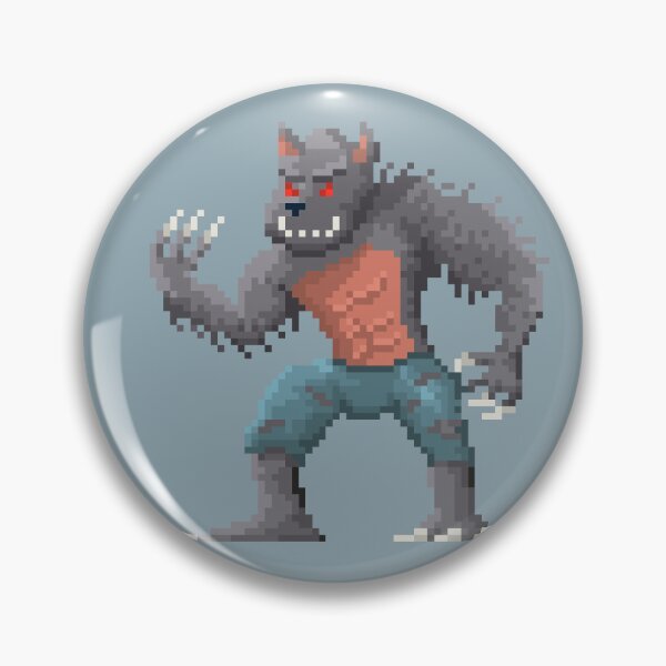Item preview, Werewolf Halloween Pixel Art designed and sold by WorkhorseGames.
