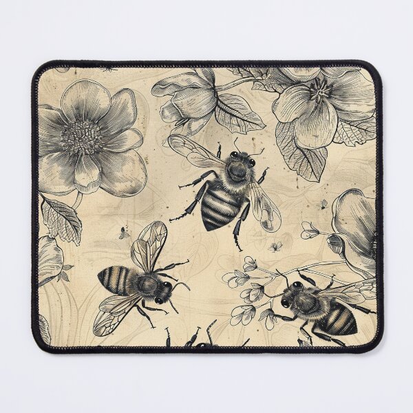Item preview, Bees on flowers.Retro designed and sold by MagelliShop.