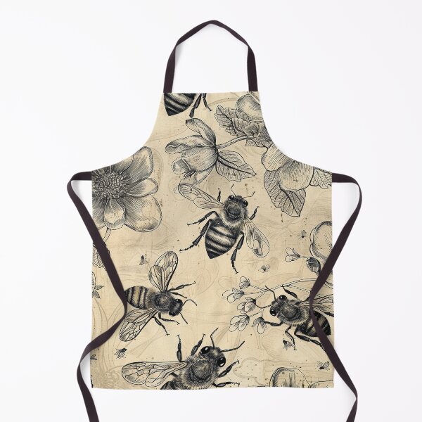 Item preview, Bees on flowers.Retro designed and sold by MagelliShop.
