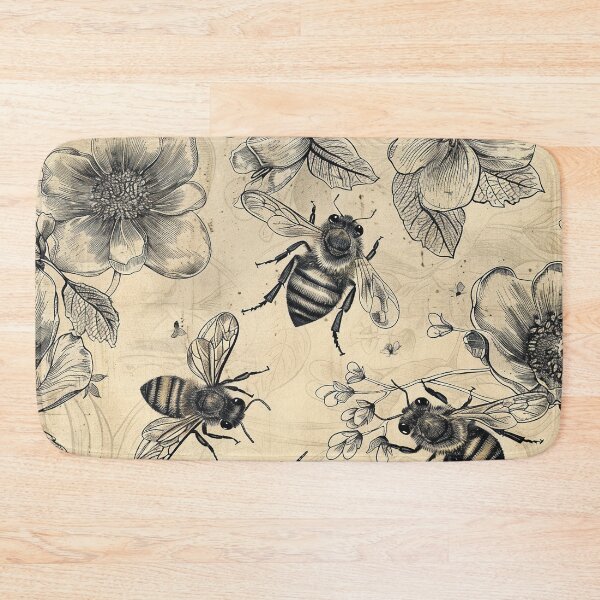 Item preview, Bees on flowers.Retro designed and sold by MagelliShop.