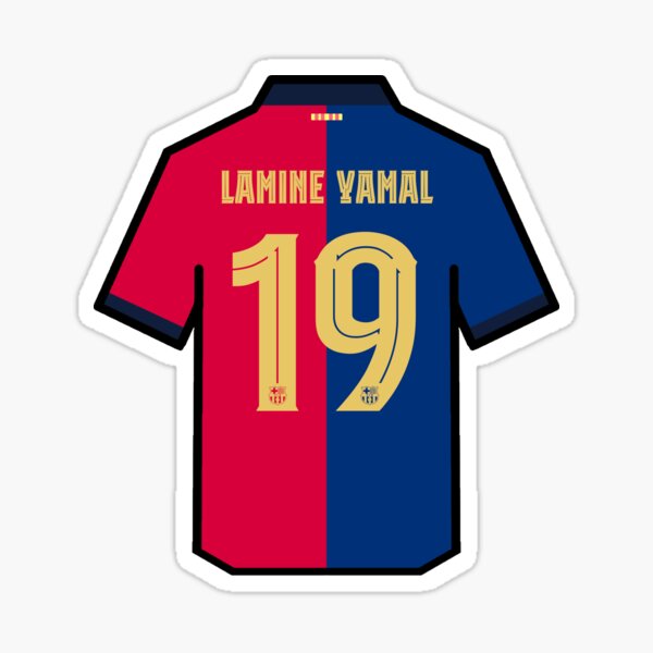 Item preview, Lamine Yamal 2024/2025 Barcelona Shirt designed and sold by ArtForAllAges.