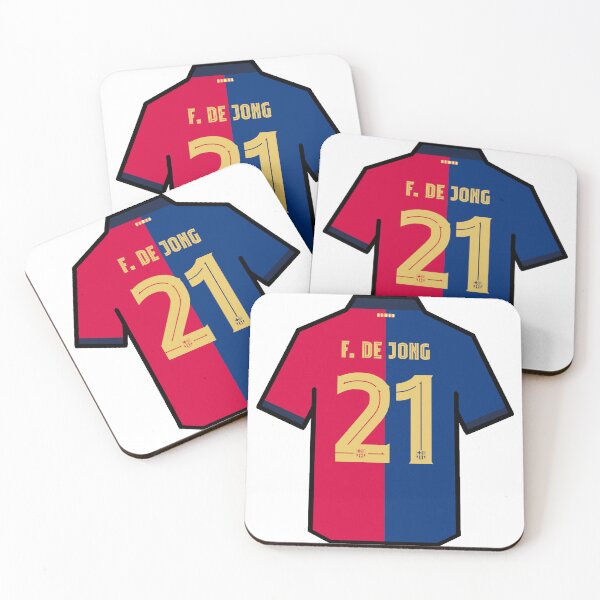 Item preview, Frenkie De Jong 2024/2025 Barcelona Shirt designed and sold by ArtForAllAges.