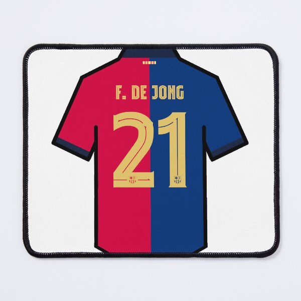 Item preview, Frenkie De Jong 2024/2025 Barcelona Shirt designed and sold by ArtForAllAges.