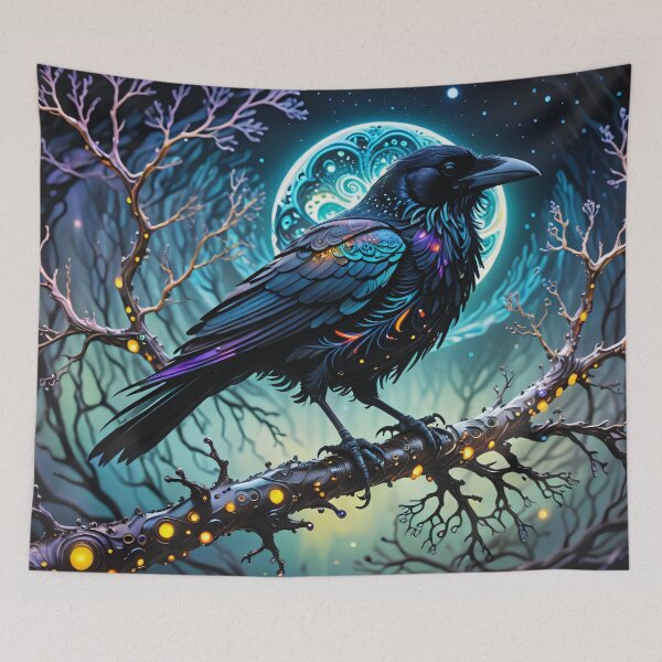 Aperçu de l'œuvre Le corbeau dans la nuit créée et vendue par LilithsDesires.