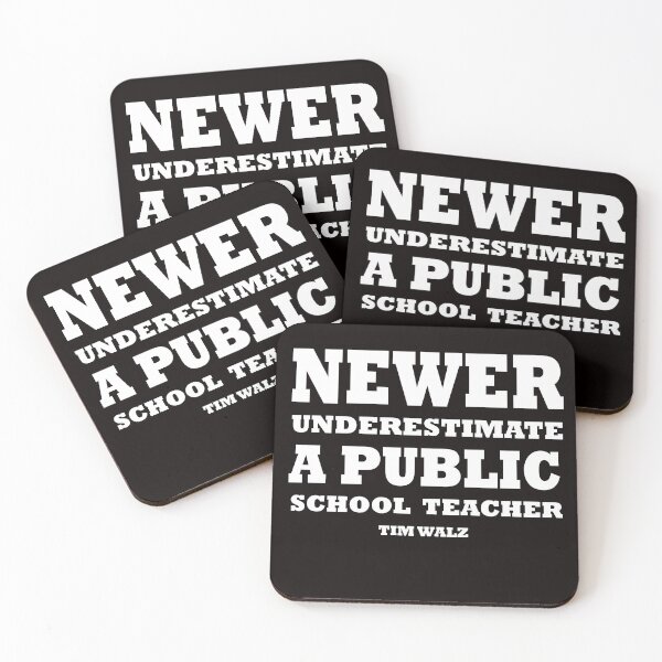 Item preview, Harris Walz 2024 Never Underestimate a Public School Teacher designed and sold by AxelBrook.