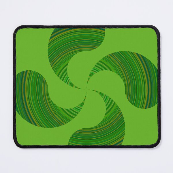 Item preview, green colored lauburu designed and sold by Javier Arizabalo Garcia.