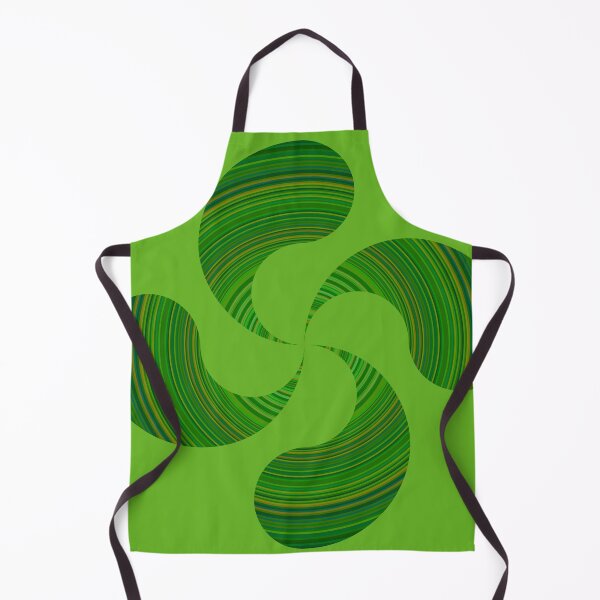 Item preview, green colored lauburu designed and sold by Javier Arizabalo Garcia.