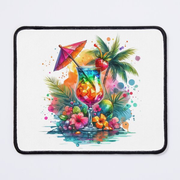 Item preview, Watercolor Coctail, Summer, Beach designed and sold by deniz kaya.