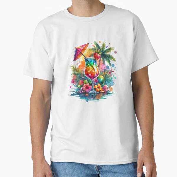 Item preview, Watercolor Coctail, Summer, Beach designed and sold by deniz kaya.