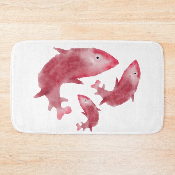Item preview, RED AND PINK FISH - WATERCOLOR  designed and sold by CHALEE-P.