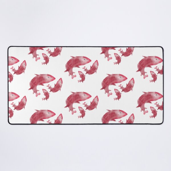 Item preview, RED AND PINK FISH - WATERCOLOR designed and sold by CHALEE-P.