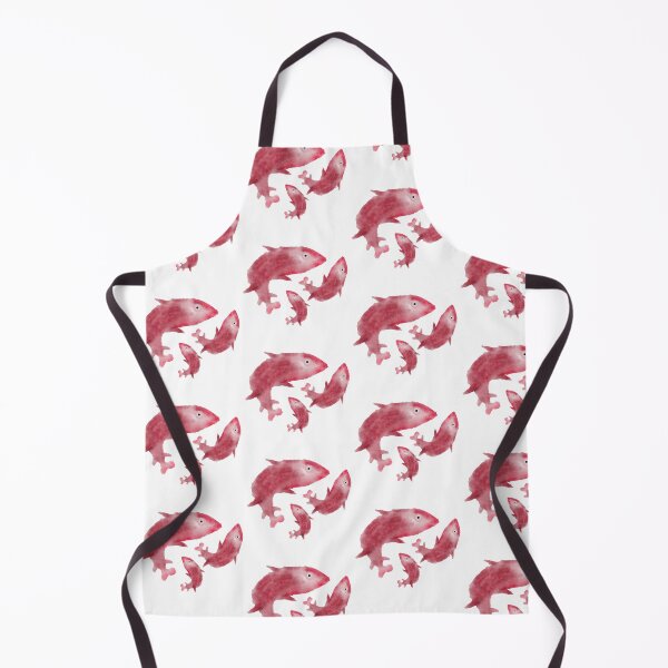 Item preview, RED AND PINK FISH - WATERCOLOR designed and sold by CHALEE-P.