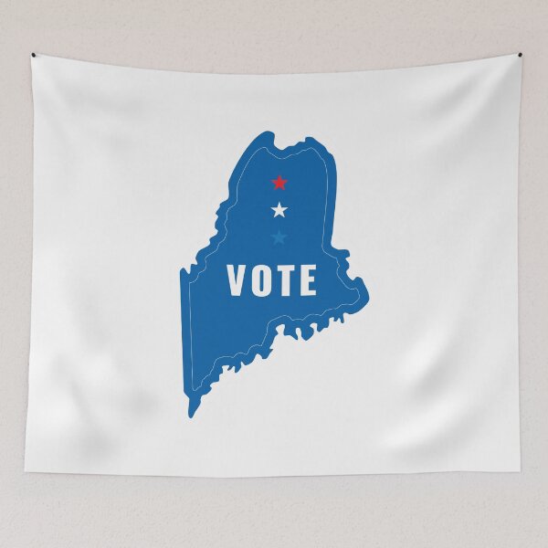 Item preview, Maine Strong: Vote Blue for Progress designed and sold by Mundivagant Designs.