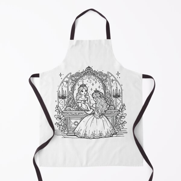 Item preview, Princess in the Mirror Magic Castle Line Art designed and sold by choder61.