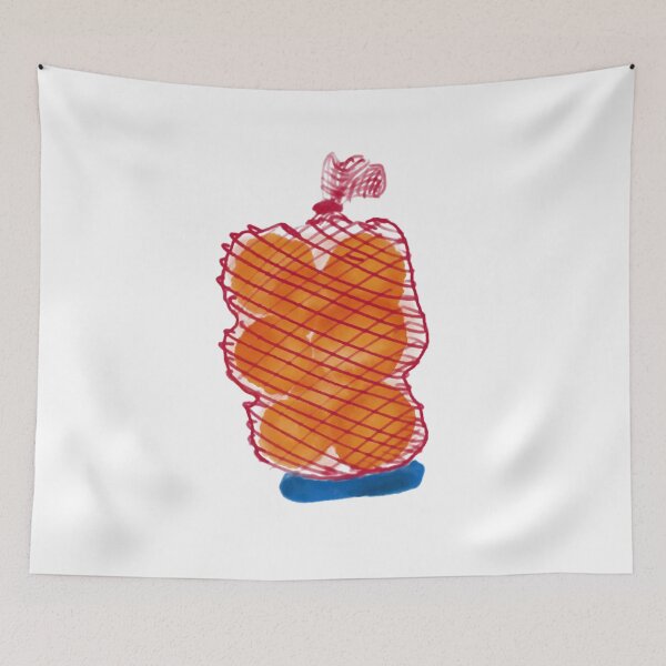 Item preview, ORANGES IN RED SHOPPING BAG designed and sold by CHALEE-P.