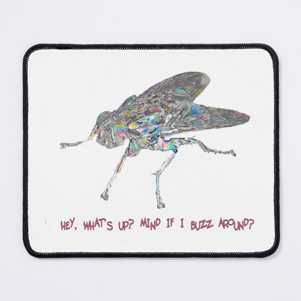 Item preview, Hey, what's up? Mind if I buzz around? Humorous print with a fly and a meme 1 designed and sold by ZorianArt.