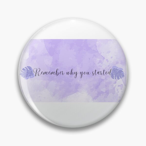 Item preview, Watercolor Flower Wreath Remember Why You Started Motivational Quote designed and sold by FreeStyleTrend.