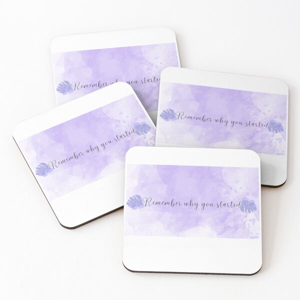 Item preview, Watercolor Flower Wreath Remember Why You Started Motivational Quote designed and sold by FreeStyleTrend.