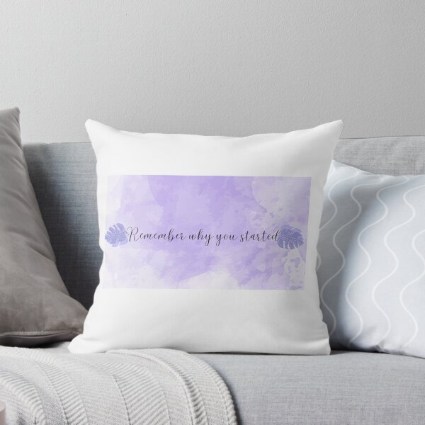 Item preview, Watercolor Flower Wreath Remember Why You Started Motivational Quote designed and sold by FreeStyleTrend.