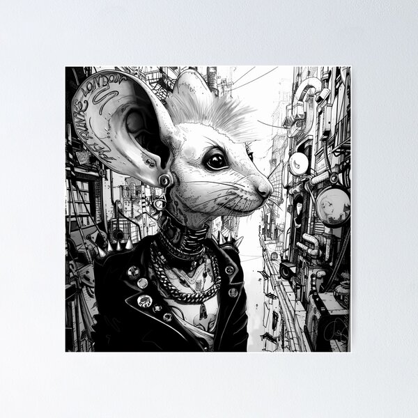 Spike from Rat Punx Tribe Tale Teller Club Books Poster