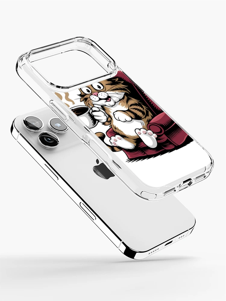 Thumbnail 2 of 5, iPhone Case, Coffee Cat designed and sold by R3FDesign.