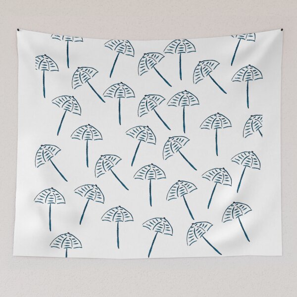 Item preview, Watercolor beach umbrellas pattern designed and sold by ElizabethCoelho.