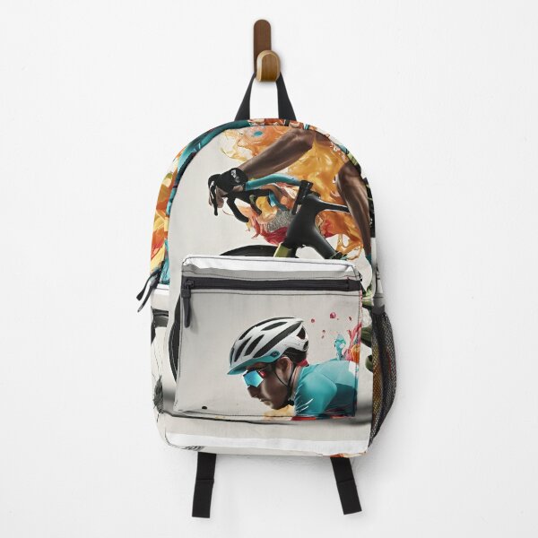 Item preview, Dynamic cyclist in a sea of colors designed and sold by Sascha-Heiko.