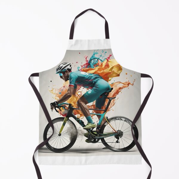 Item preview, Dynamic cyclist in a sea of colors designed and sold by Sascha-Heiko.