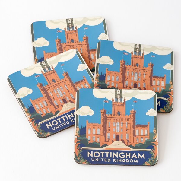 Item preview, Nottingham United Kingdom Vintage Travel Tourism  designed and sold by TravelersGems.