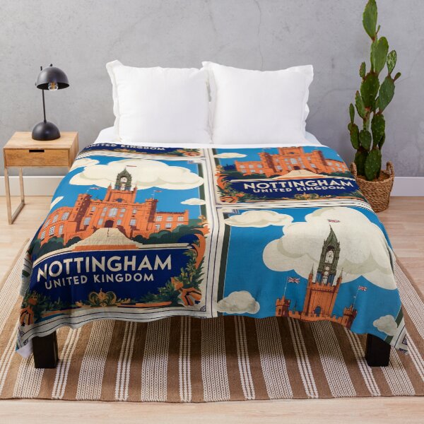 Item preview, Nottingham United Kingdom Vintage Travel Tourism  designed and sold by TravelersGems.
