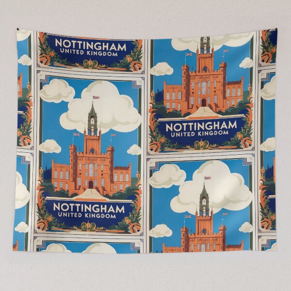Item preview, Nottingham United Kingdom Vintage Travel Tourism  designed and sold by TravelersGems.