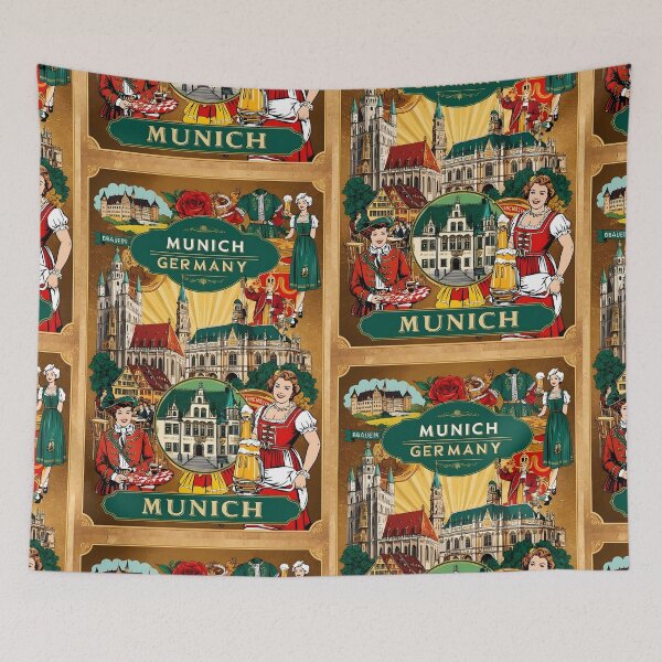 Item preview, Munich Germany Vintage Travel Tourism  designed and sold by TravelersGems.