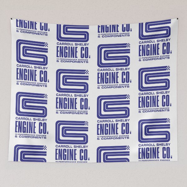 Item preview, Carroll Shelby Engine Co. - Shelby Blue print designed and sold by retropetrol.