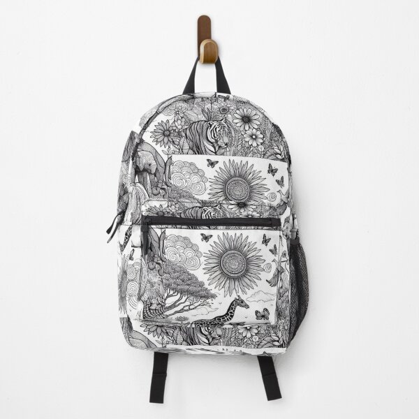 Item preview, Animal Kingdom Diverse Wildlife Line Art designed and sold by choder61.