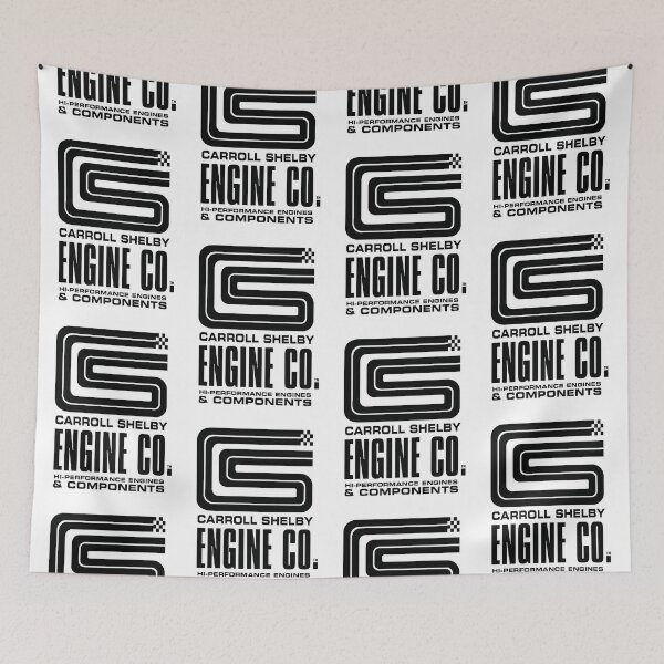 Item preview, Carroll Shelby Engine Co. - Original black print designed and sold by retropetrol.