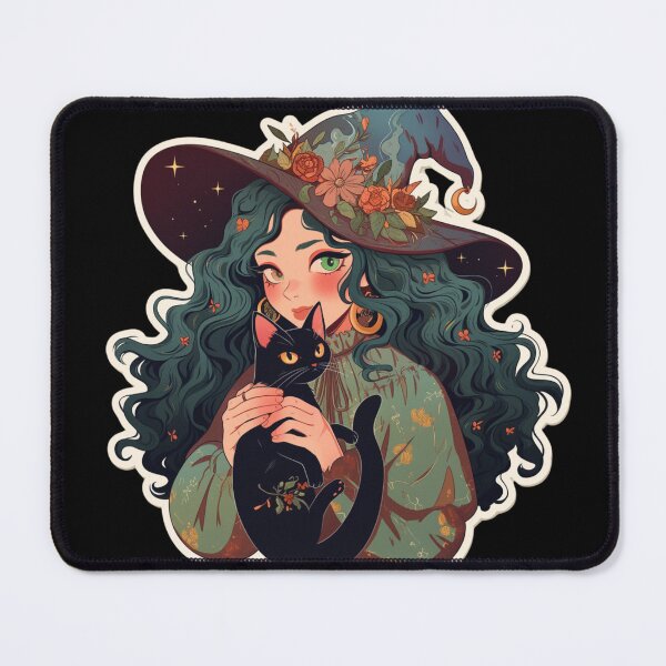 Item preview, Witch with black hair designed and sold by MendaciousMina.