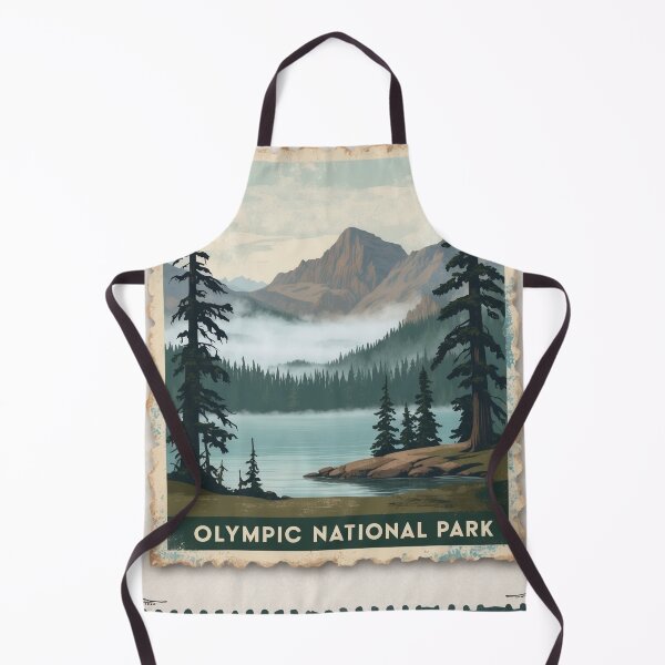 Item preview, Olympic National Park Postcard Vintage Retro Travel designed and sold by TravelPostcardGems.