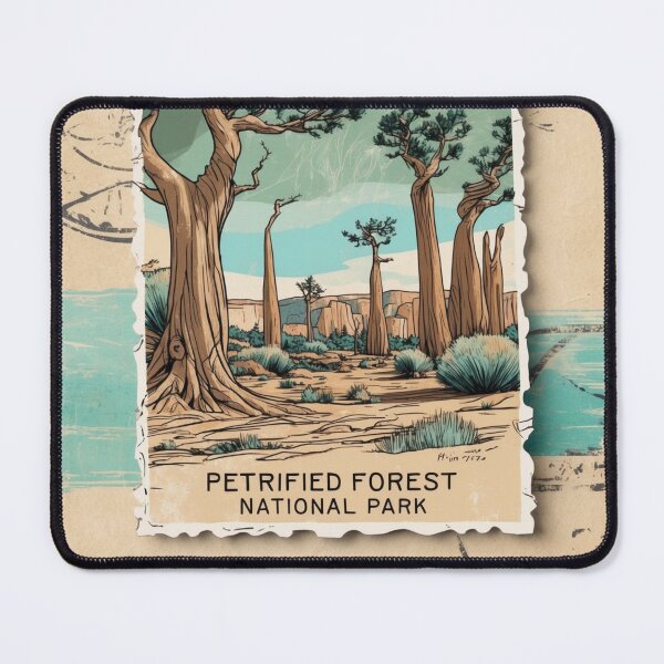 Item preview, Petrified Forest National Park Postcard Vintage Retro Travel designed and sold by TravelPostcardGems.