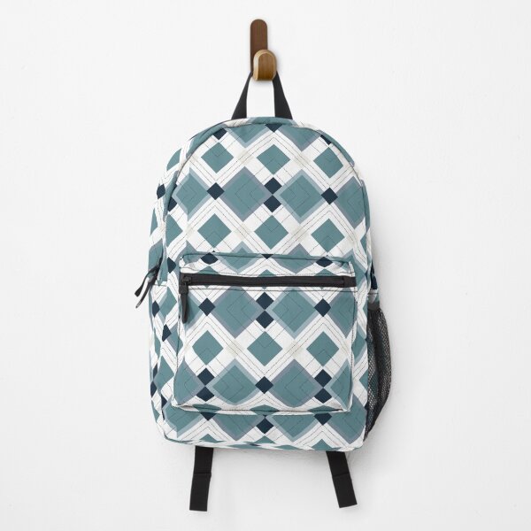 Item preview, A geometric pattern of squares and diamond shapes designed and sold by IftinDesigns.