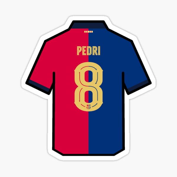 Item preview, Pedri 2024/2025 Barcelona Shirt designed and sold by ArtForAllAges.