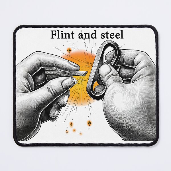 Item preview, Flint and steel is a tool used to create fire designed and sold by wonderisland.