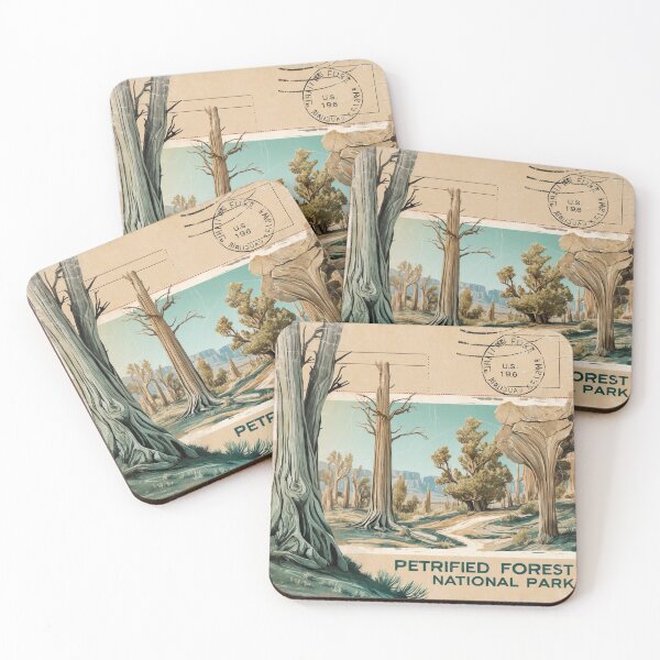 Item preview, Petrified Forest National Park Postcard Vintage Retro Travel designed and sold by TravelPostcardGems.