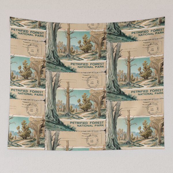 Item preview, Petrified Forest National Park Postcard Vintage Retro Travel designed and sold by TravelPostcardGems.