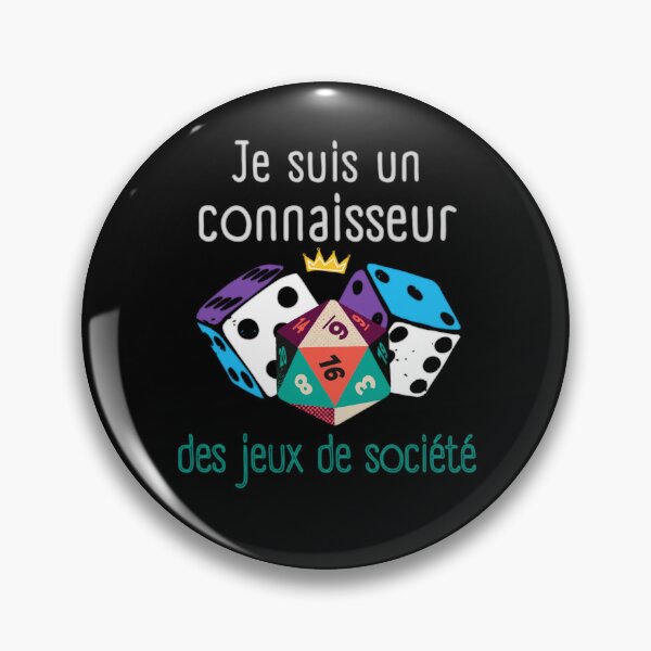 Item preview, Je suis un connaisseur des jeux de société designed and sold by InverseArt.