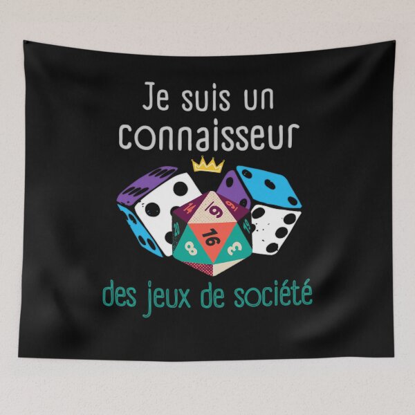 Item preview, Je suis un connaisseur des jeux de société designed and sold by InverseArt.