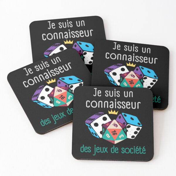 Item preview, Je suis un connaisseur des jeux de société designed and sold by InverseArt.